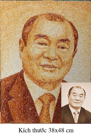 Tranh Gạo Rang Chân Dung 2025 28