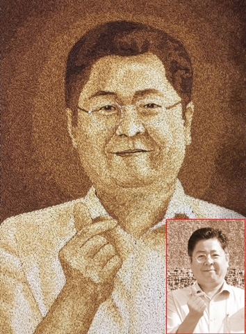 Tranh Gạo Rang Chân Dung 2025 55