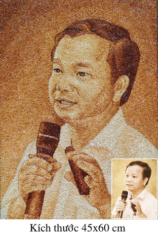 Tranh Gạo Rang Chân Dung 2025 6