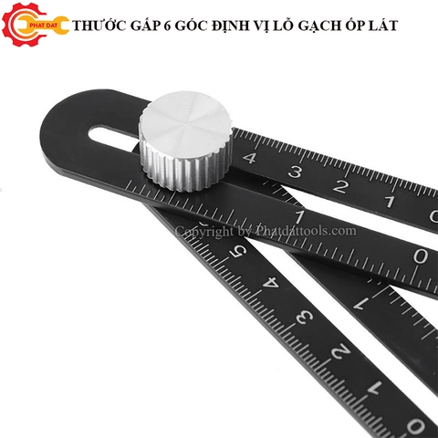 Thước Đo 6 Góc Lấy Dấu Gạch Ốp Lát