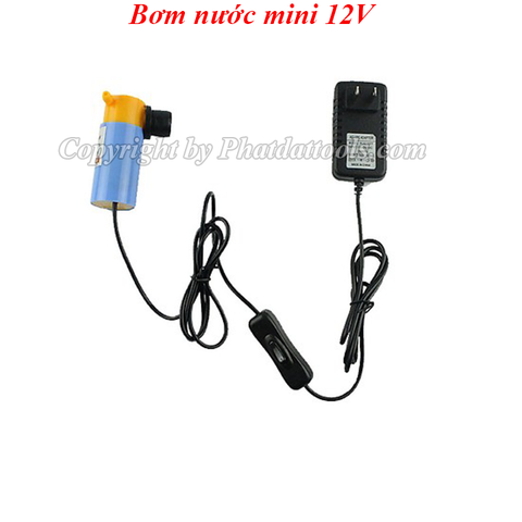 Bơm Nước Mini 12V Cho Máy Cắt Rãnh Tường