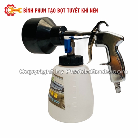 Bình Phun Tạo Bọt Tuyết Khí Nén 1000ml-Đầu Đen