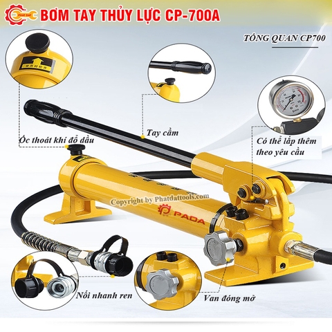 Bơm Tay Thủy Lực PADA CP700