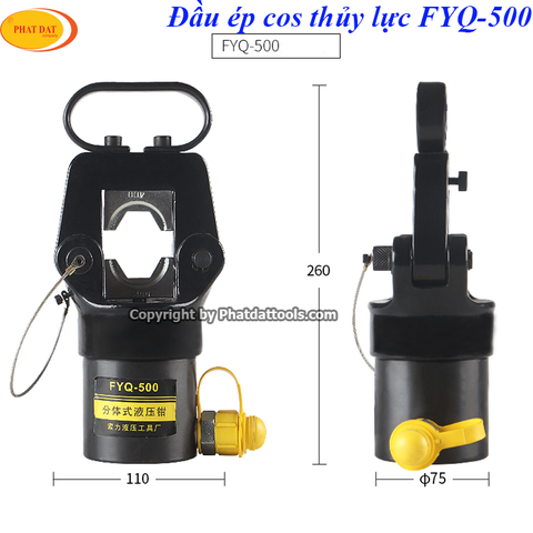 Đầu ép cốt thủy lực FYQ500