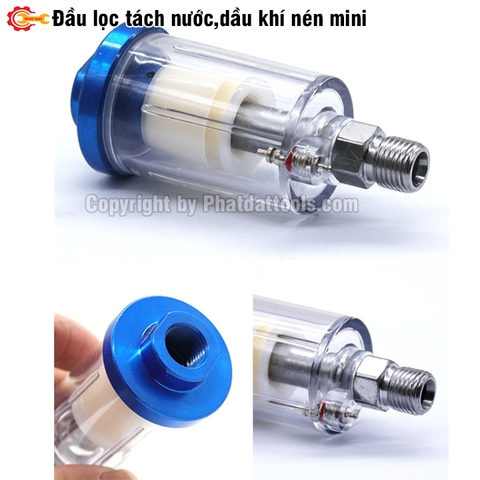 Đầu lọc,tách nước,dầu khí nén mini