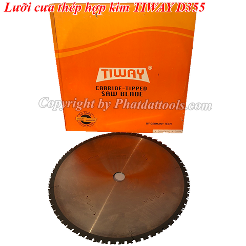Lưỡi cưa thép hợp kim tốc độ chậm TIWAY D355-64 răng