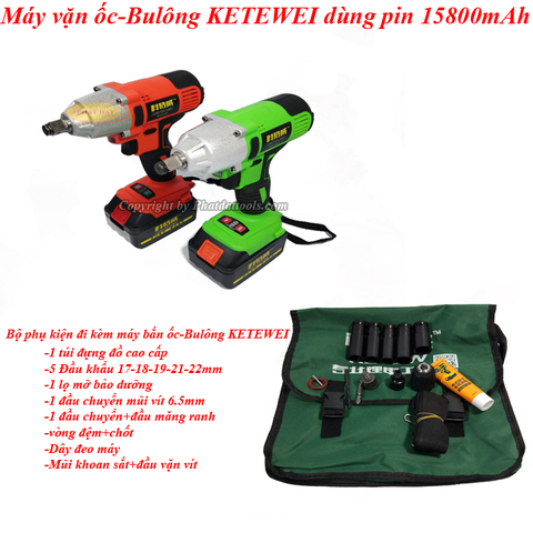 Máy Vặn Ốc Bulông KETEWEI Dùng Pin