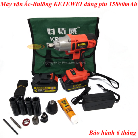 Máy Vặn Ốc Bulông KETEWEI Dùng Pin