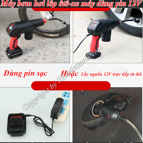 Máy bơm hơi cầm tay 12V