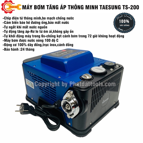 Máy Bơm Tăng Áp Thông Minh TAESUNG TS-200A