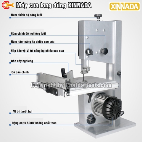 Máy Cưa Lọng Đứng XINNADA D9S