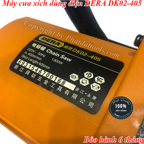 Máy cưa xích dùng điện DERA DK02-405