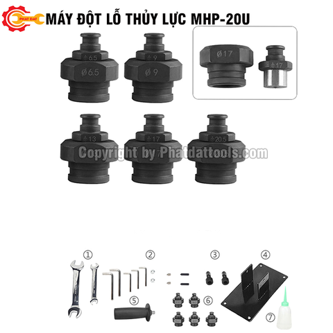 Máy Đột Lỗ Thủy Lực Cầm Tay MHP20- Đột U