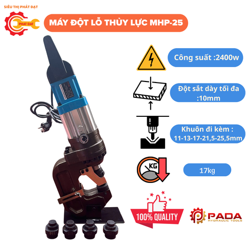 Máy Đột Lỗ Thủy Lực Cầm Tay PADA MHP-25