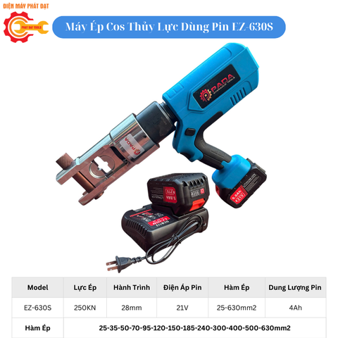 Máy Ép Cos Thủy Lực Dùng Pin EZ-630S
