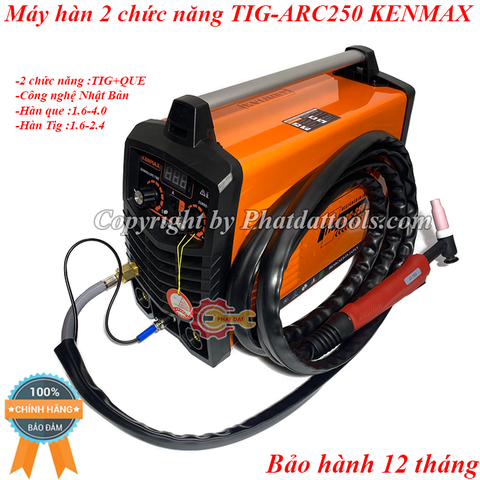 Máy hàn điện tử TIG/ARC-250A KENMAX 2 chức năng