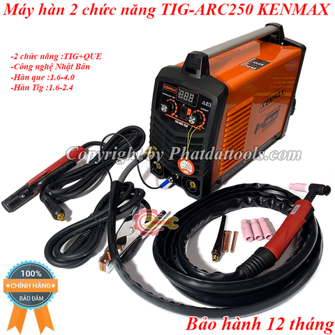 Máy hàn điện tử TIG/ARC-250A KENMAX 2 chức năng