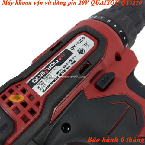 Máy Khoan Vặn Vít Dùng Pin QUANYOU QY5220