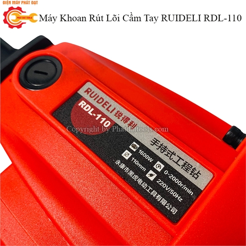 Máy Khoan Rút Lõi Cầm Tay RUIDELI RDL-110