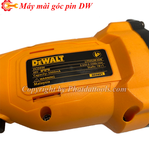 Máy mài góc dùng pin DeWalt 88V