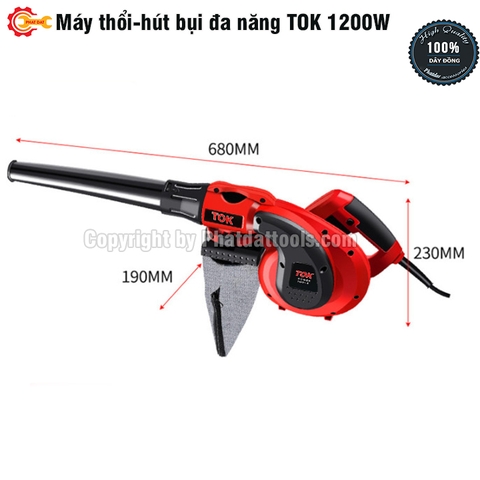 Máy thổi hút bụi 2 chức năng TOK 1200W