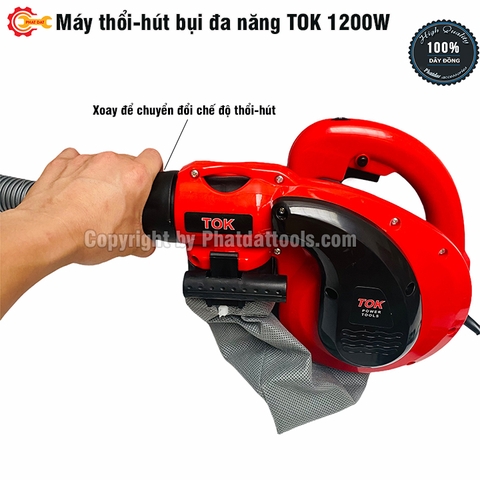 Máy thổi hút bụi 2 chức năng TOK 1200W