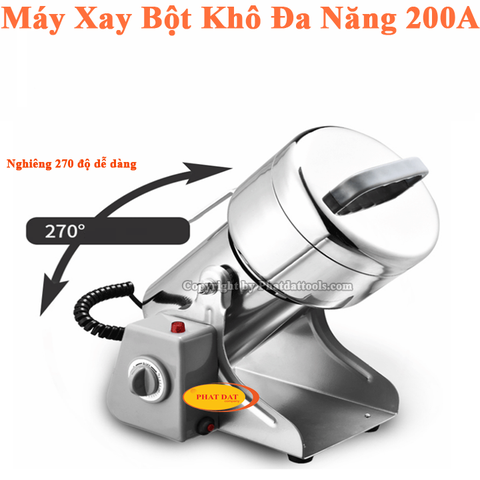 Máy Xay Tinh Bột Khô Đa Năng 200A Vỏ Inox