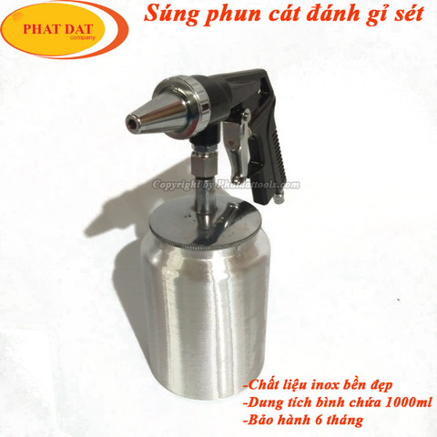 Súng Phun Cát Dùng Khí Nén Đánh Gỉ Sét