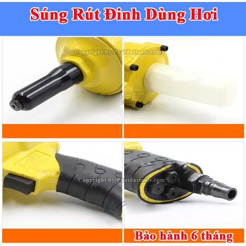 Súng Rút Đinh Tán,Đinh Rive  Dùng Hơi TOP Đài Loan