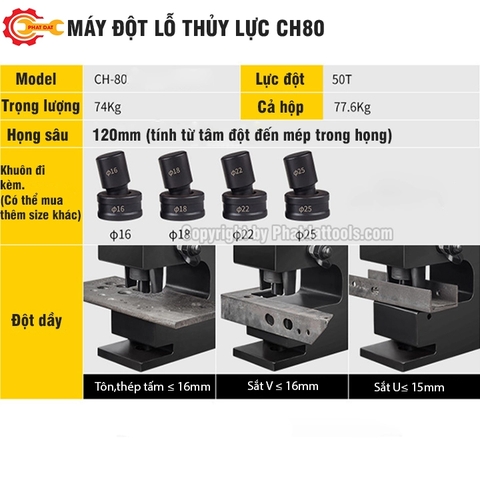 Máy Đột Thủy Lực CH80