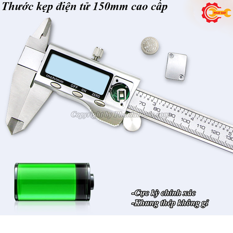 Thước Kẹp Điện Tử 150mm Thép Không Gỉ