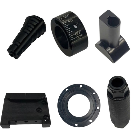 Precision CNC Machining Details – Custom Aluminum/Black Anodized Components | CNC Machining Parts OEM