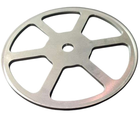 The product is a 6-spoke CNC flywheel, machined from aluminum or stainless steel by high-precision CNC milling machine.