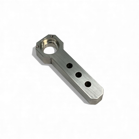 CNC Aluminum Clamp Bracket – Precision Machined Mounting Arm with Multiple Screw Holes