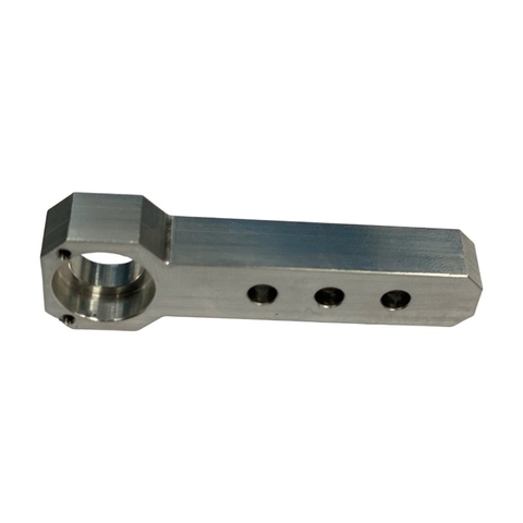 CNC Aluminum Clamp Bracket – Precision Machined Mounting Arm with Multiple Screw Holes