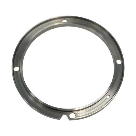Metal Locking Ring – CNC Machined Ring with Notch and Screw Holes