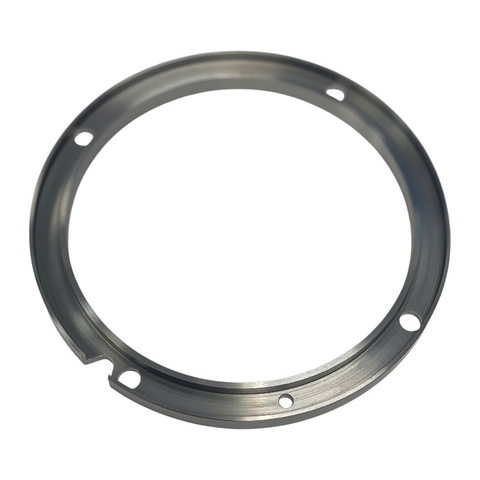 Metal Locking Ring – CNC Machined Ring with Notch and Screw Holes