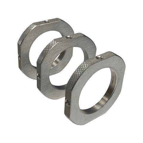 Custom Stainless Steel Knurled Lock Ring – CNC Precision Machined Fixing Collar