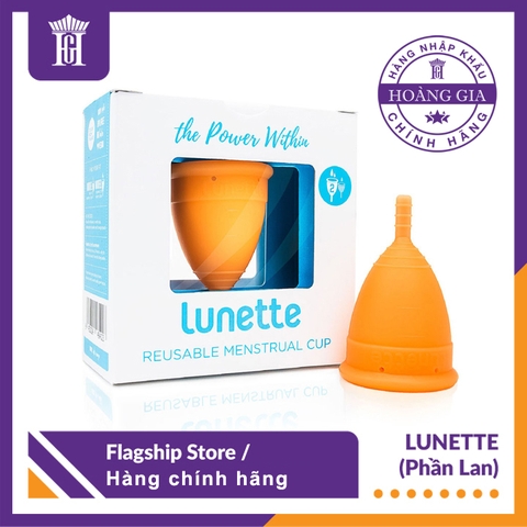 Combo Cốc nguyệt san Lunette - Hàng chính hãng + Hộp Giấy Lau Tiệt Trùng Cốc + Túi chống nước