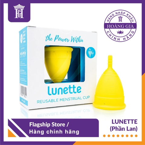 Combo Cốc nguyệt san Lunette - Hàng chính hãng + Hộp Giấy Lau Tiệt Trùng Cốc + Túi chống nước