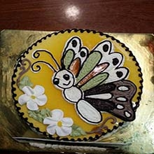Bánh Mousse chanh leo hình con bướm