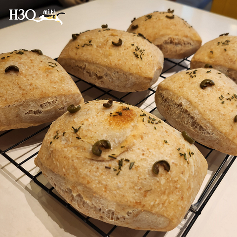 Bánh mì ôliu Focaccia men sống hữu cơ
