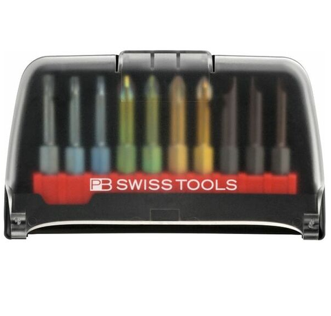 BỘ 10 ĐẦU BITS dài 50mm TRONG HỘP ĐỰNG PB SWISS TOOLS PB E6.989