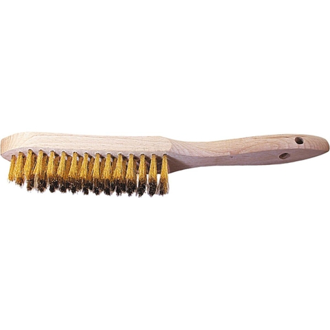 Bàn chải đồng cán gỗ sợi 0.25mm LESSMANN 575100 5