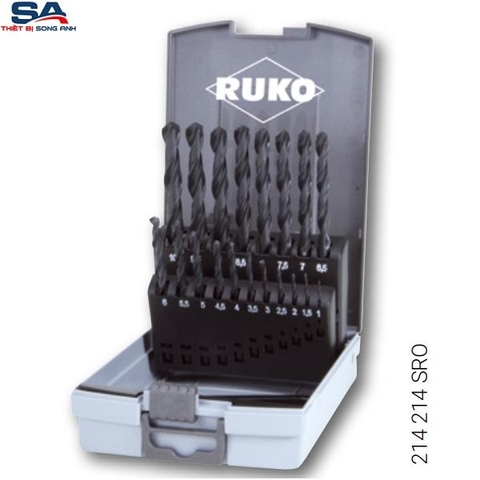 Bộ mũi khoan 1-10mm Ruko 214214SRO