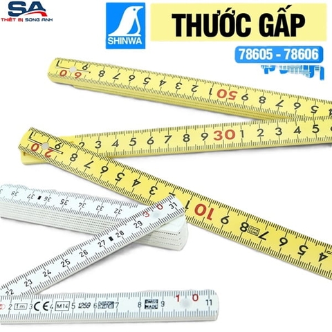 Thước lá gấp 1m Shinwa 78605