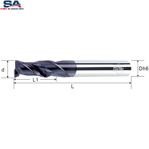 Dao phay ngón hợp kim 2 me CMTéc CERS2