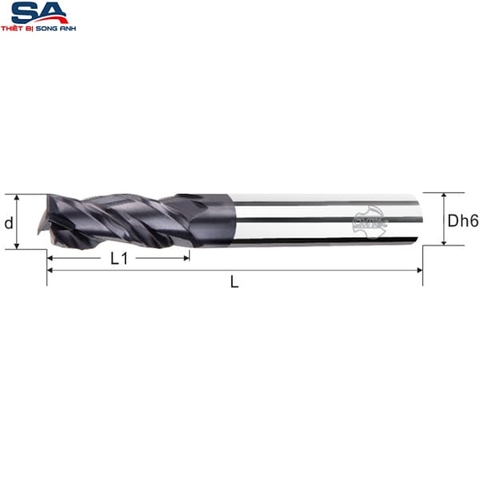 Dao phay ngón hợp kim 3 me CMTéc CERS3
