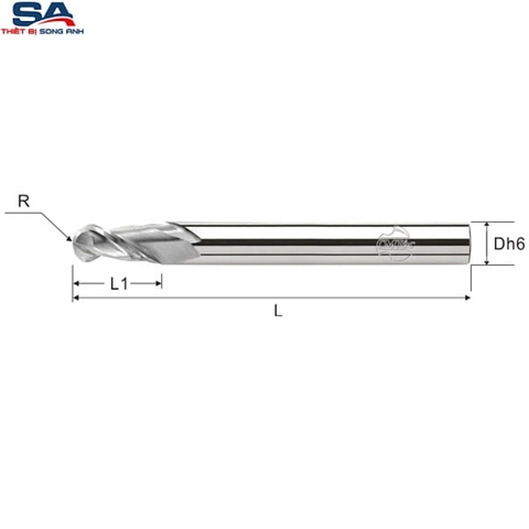 Dao phay cầu nhôm CMTéc CEXBL2