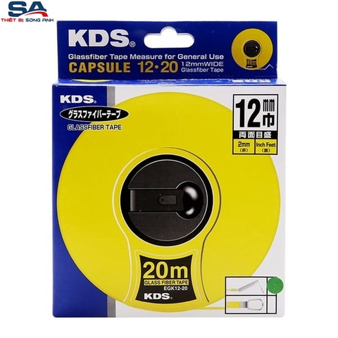Thước dây sợi thủy tinh 20m KDS EGK1220